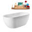Baignoire autoportante de 63 po avec drain interne Streamline-101412664