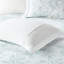 White 100% Cotton Duvet Cover Full/Queen - Dark & Sand Dollar Embroidery For Beachy Chic, Button Closure, 4 Inner Ties, , 2 Shams Coastal Cottages, And Embroidery, Standard