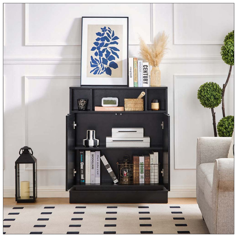 Buffet avec rangement, Black