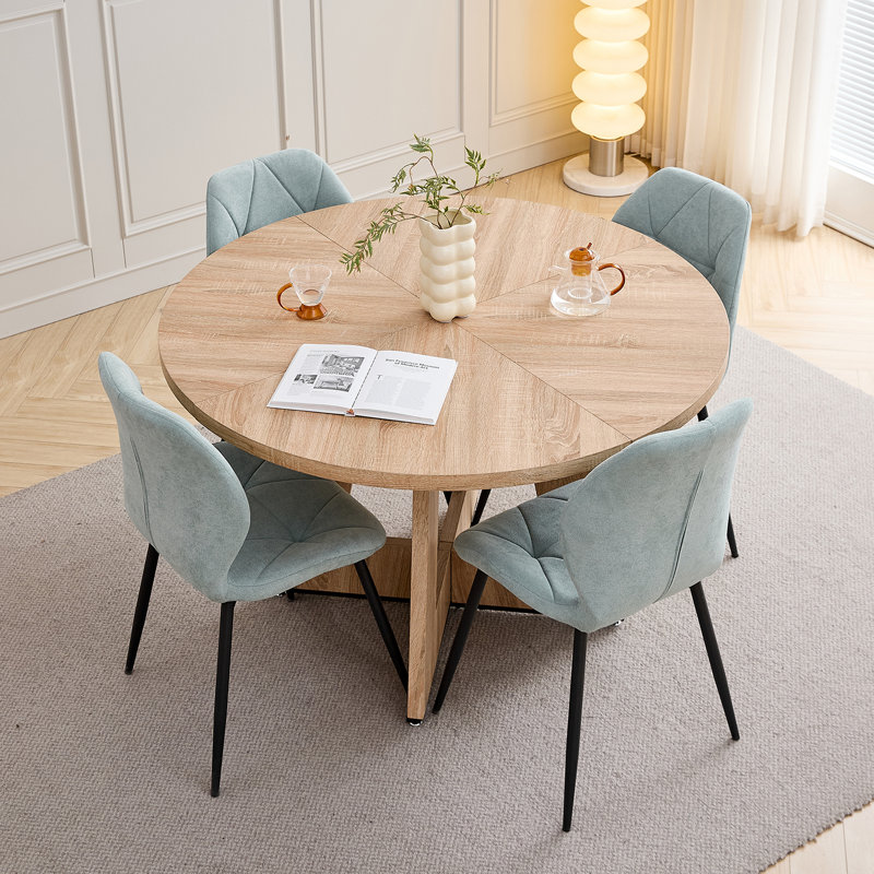 Dining Set, Green, Light Brown