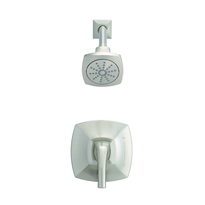 Vaughn Volume Control Tub and Shower Faucet, Brushed Nickel