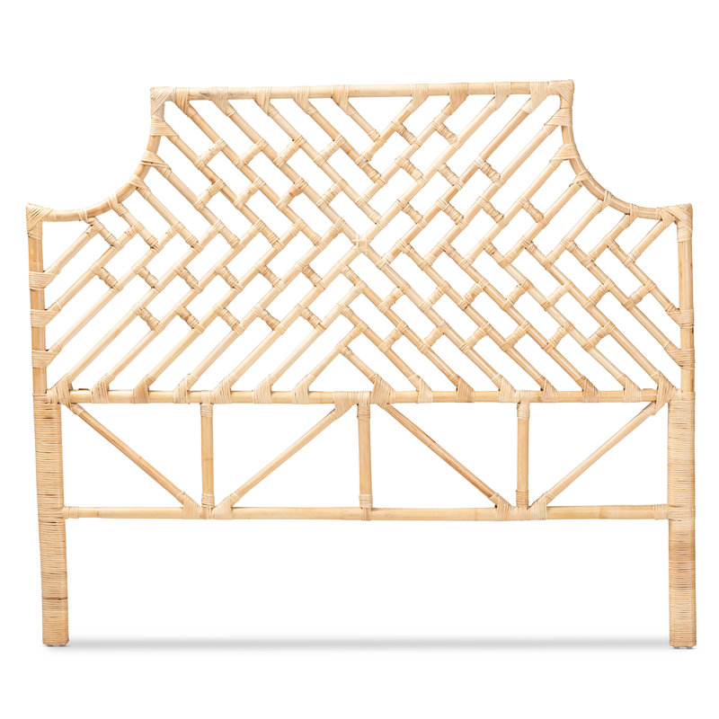 Jayliah Natural Brown Rattan Queen Size Headboard