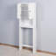 Armoire de rangement en bois au-dessus de la toilette 23,62 x 7,72 x 67,32 po avec tablette réglable