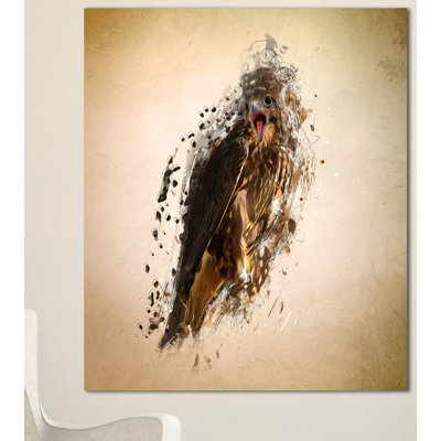 «Abstract Falcon in Flight», impression sur toile tendue