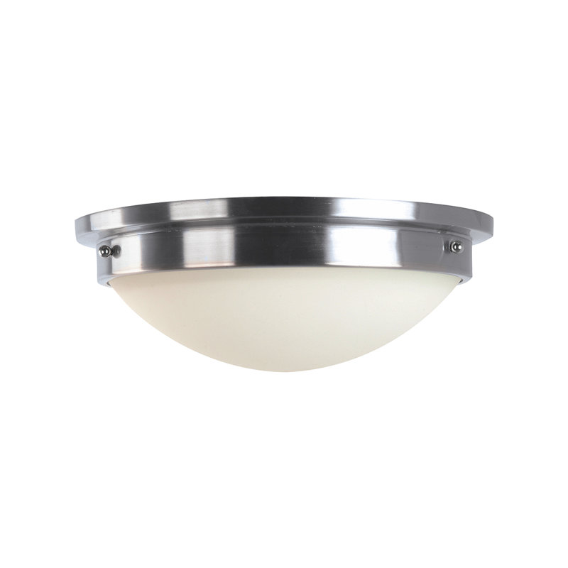 Declan Glass Flush Mount, Chrome