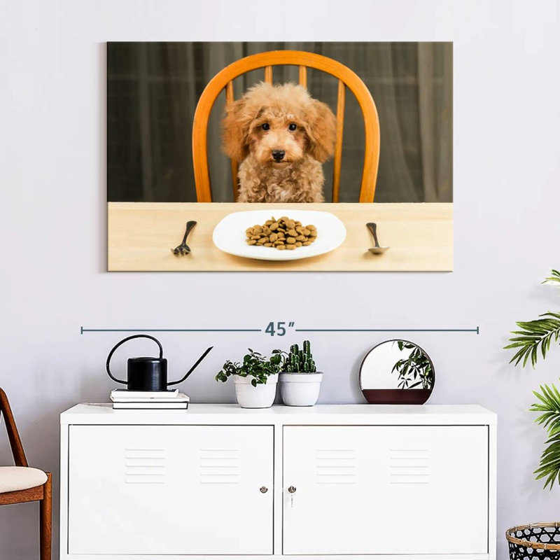 Brampt Dog Dinner Time, 26" H x 39" W