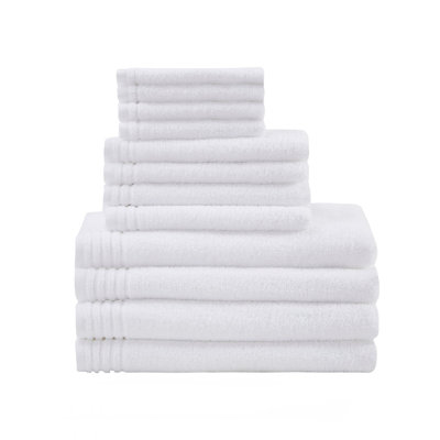 Ensemble de serviettes de bain 100% coton à séchage rapide 12 pièces