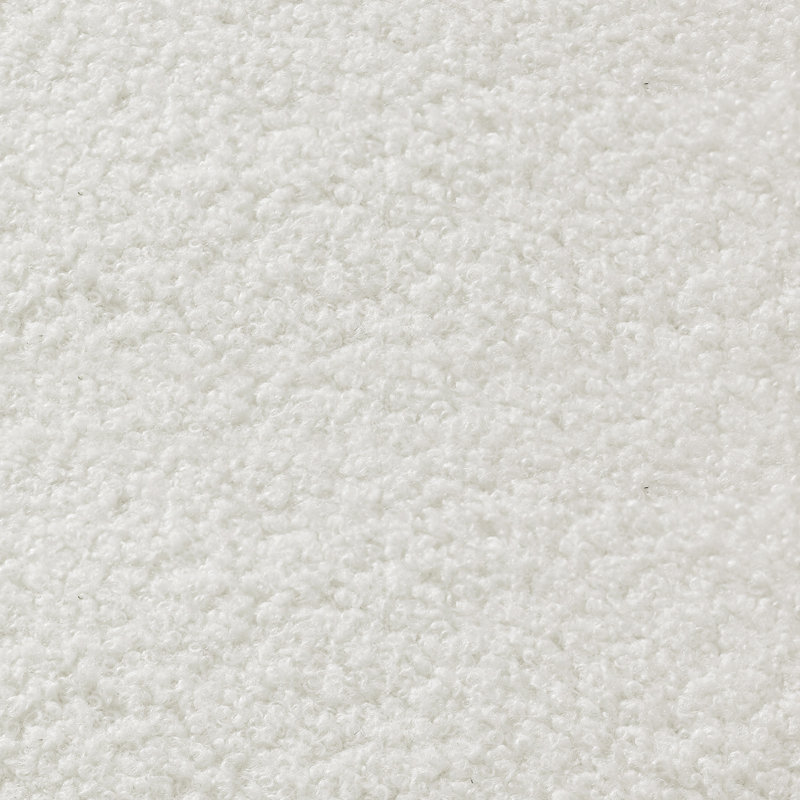 Canapé 81 po en polaire rembourré avec 3 coussins assortis, Blanc