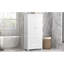 Grande armoire de rangement avec trois tiroirs pour salle de bain / bureau, blanc