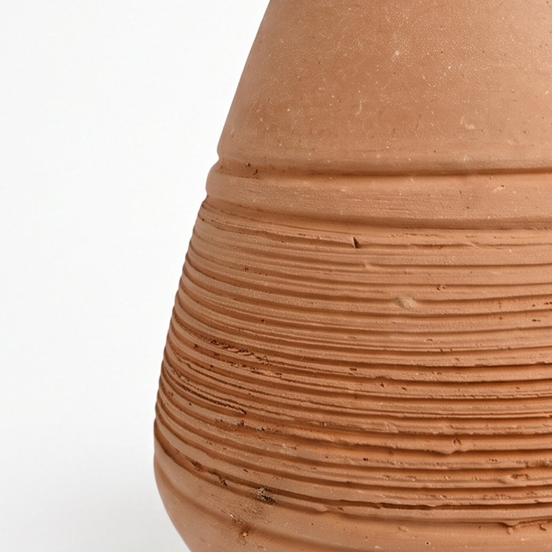 Terracotta Vase H 5.5" & Dia 6.3", Natural