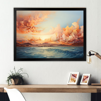 " Peach Ocean Sunrise I "