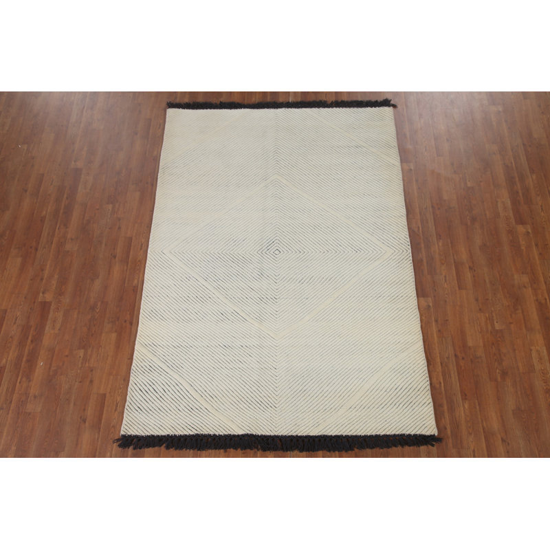 Tapis géométrique indien 5 x 8
