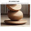 Ornement de sculpture en bois massif