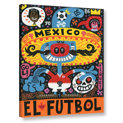 « la mascota del mundial », reproduction d’impression sur toile encadrée