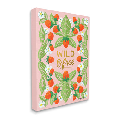 Wild and Free Strawberries par Joylark Studio