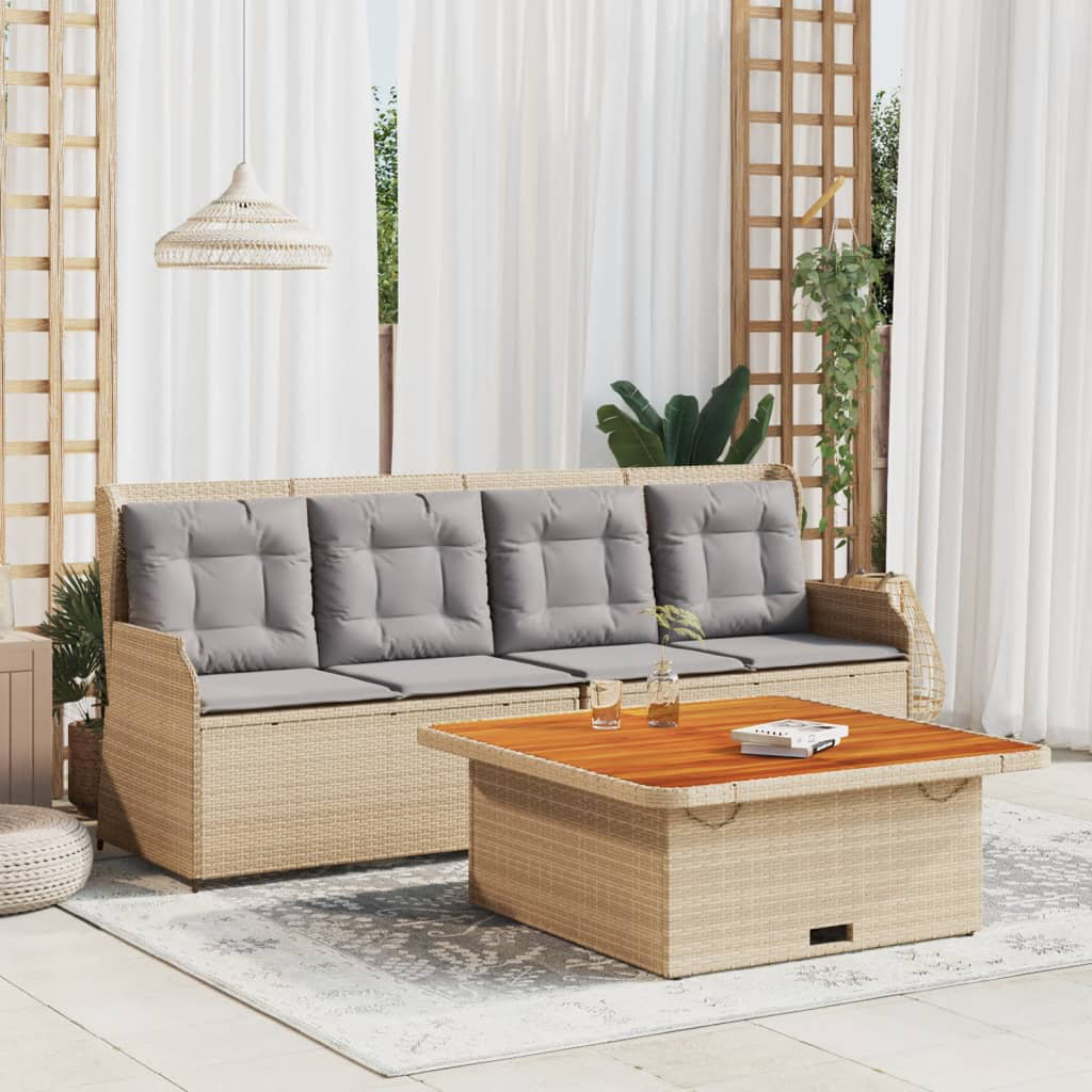 2-Sitzer Lounge-Set Arrisson aus Polyrattan mit Polster