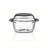 1L Chef Table Glass Casserole 2 Piece Set, Serves 1-2 people
