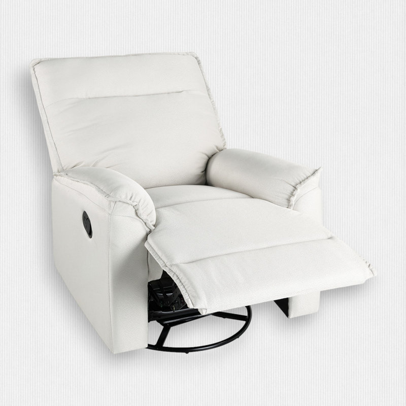 Fauteuil inclinable Sobine, Mélange de lin beige