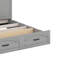 Lit escamotable double avec tiroir et un ensemble de prises et ports USB