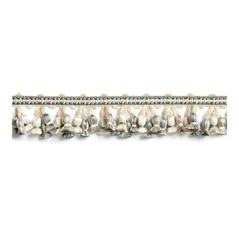 Botanica Newport Tassel Fringe Fabric, Mineral