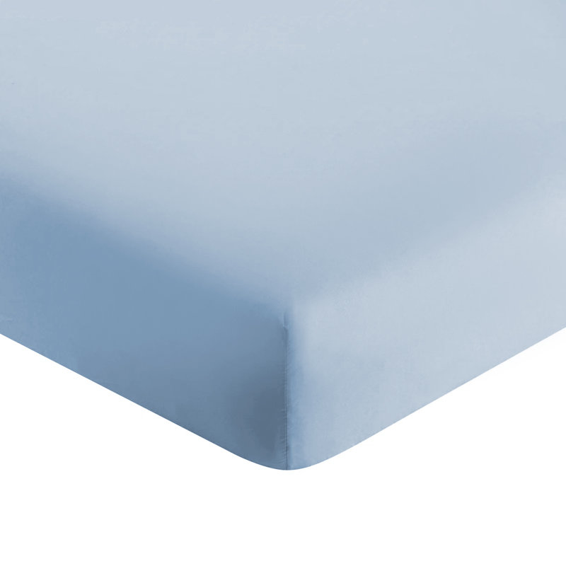Lieselotte Extra Deep 200 Thread Count 100% Microfiber Brushed Fitted Sheet, Kingsize (5'), Blue