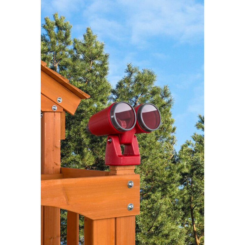 Plastic Playset Binoculars, Red