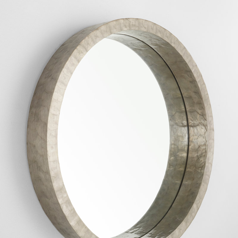 Triton Round Mirror, 24" x 24", Taupe