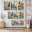 Tableau abstrait sur toile tendue représentant un paysage urbain de Chicago (ensemble de 3)-2117865783
