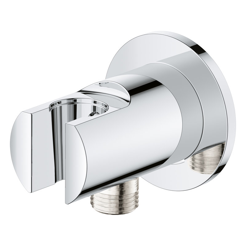 Tempesta Wall Union with Hand Shower Holder, Chrome