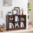 6 Cube Storage Book Shelf, 40" Wide Low Horizontal Bookcase With Curved Edge, Floor Standing 2-Tier Wooden Bookshelf With Base, Modern Short Book Case For Bedroom, Study, Entryway-161570689-160440838