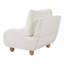 Chaise d'appoint rembourrée moderne Vernon avec silhouette courbée, coussins de dossier doubles et pieds en bois-129452198-129452201