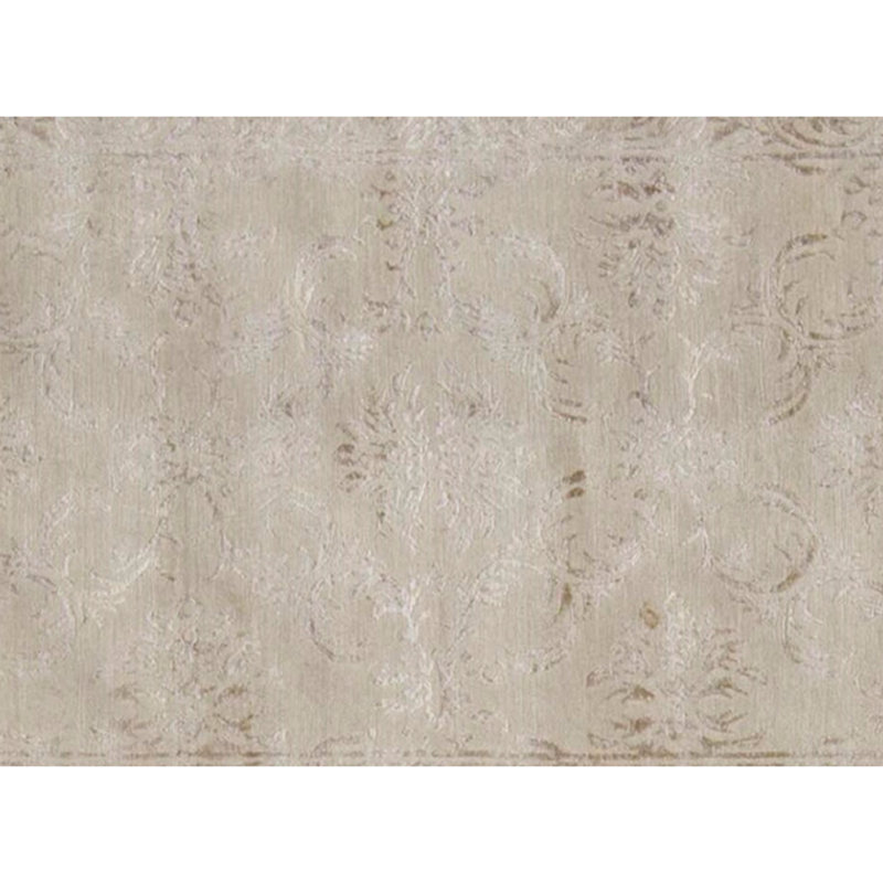 Hand-Knotted High-Quality Beige and Gold Runner