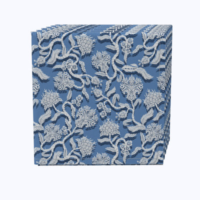Cotton Floral Square Napkin