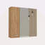 Pharmacie, quatre tablettes internes, une porte