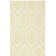 Dhurries Hand Woven Flat Weave Wool/Cotton Geometric Rug in Ivory/Green