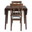 Table de salle à manger pour 4 personnes, 29,44 po L x P 46,45 po x H 29,75 po avec pieds en bois d'hévéa, pièce spacieuse, table de style américain moderne classique. 5 x 30,1 po, cuisine rectangulaire, design-833961368
