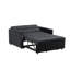 Causeuse-lit Maia convertible avec capitonnage et poches latérales