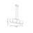 Orleans 5-Light Linear Chandelier in Black-100668952-100668955