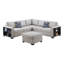Ensemble modulaire 4 pièces avec repose-pieds-954375956
