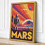 Postcard from Mars Retro - Wrapped Canvas-766842489-766842490