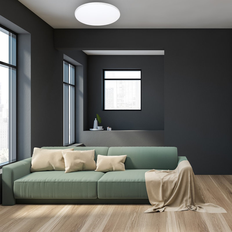 Siena Plastic LED Flush Ceiling Light