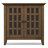 Bedford 32"W Solid Wood Transitional Low Media Cabinet with Glass Doors and Adjustable Shelves-850442377