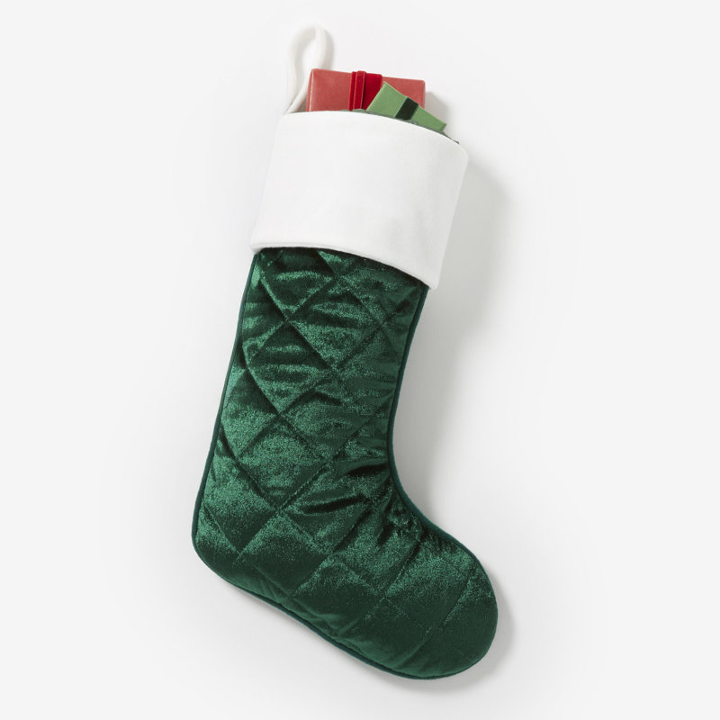 Chaussette de Noël personnalisable Personnalisation Mall Cozy - Vert, Vert