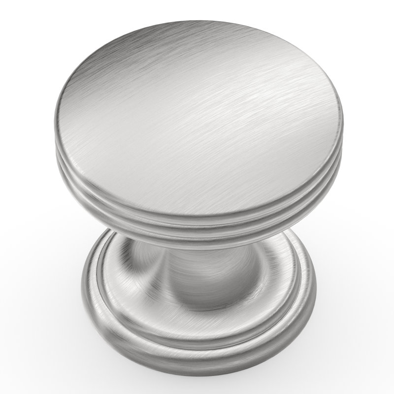 Poignée ronde de la collection American Diner - Bouton d'armoire chromé de 1 3/8 po de diamètre - Quincaillerie transitionnelle et traditionnelle pour tiroirs et armoires