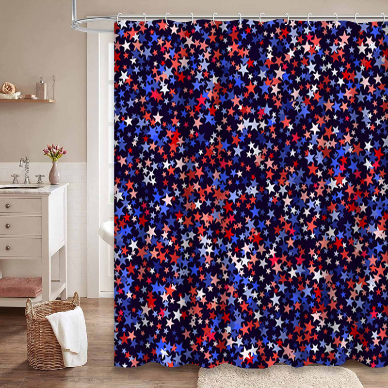 Rideau de douche à 12 crochets American American Day, L 72 po x l 84 po