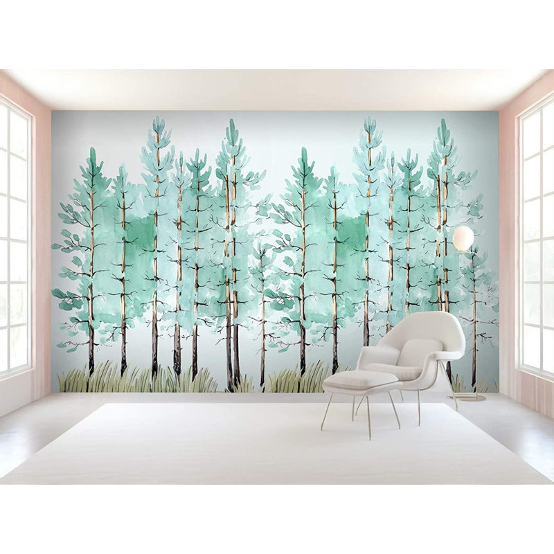 Papier peint amovible Jungle, L 35,04 po x l 55 po