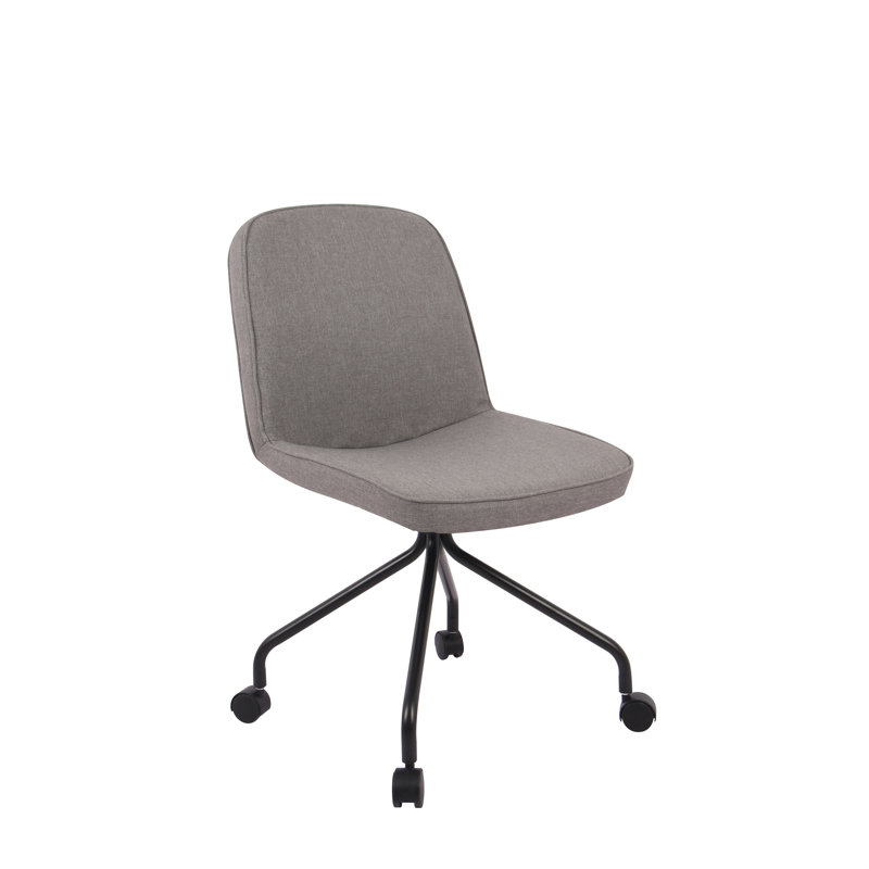 Polyester Blend Office Chair, Gray Polyester/Polyester blend