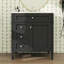 Meuble-lavabo de 30 po sans lavabo supérieur, armoire de rangement contemporaine avec 2 tiroirs et un compartiment rabattable-563754708-563754697