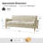Terren 78" Farmhouse Linen Upholstery Sofa with Solid Wood Spindle Legs-1359961982