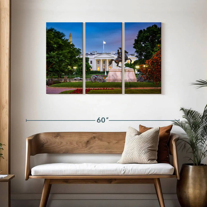Maison blanche de Washington DC, H 28 po x l 45 po